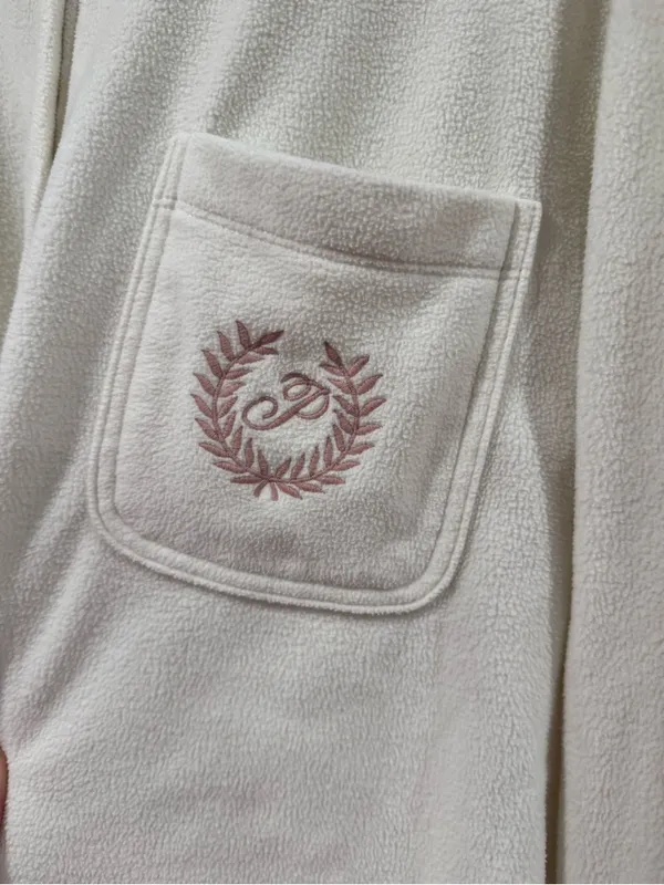 PINK Fleece Button Up Top - Image 2