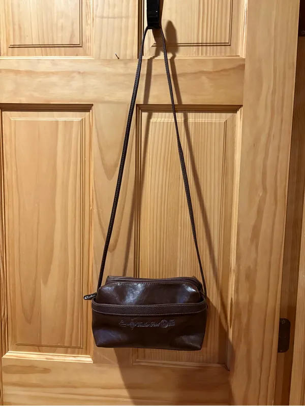 Weather Point the American Original Vntg dark brown leather shoulder/crossbody - Image 3