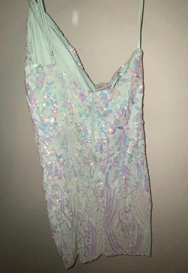Windsor One Shoulder Homecoming Dress - Image 4