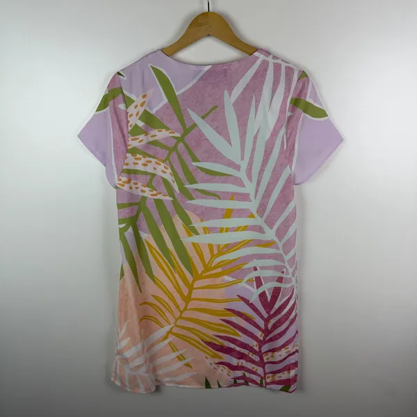 MINKPINK Palm Springs Tee Dress Small Tropical Colorful‎ Pastel Resort Vacation - Image 4