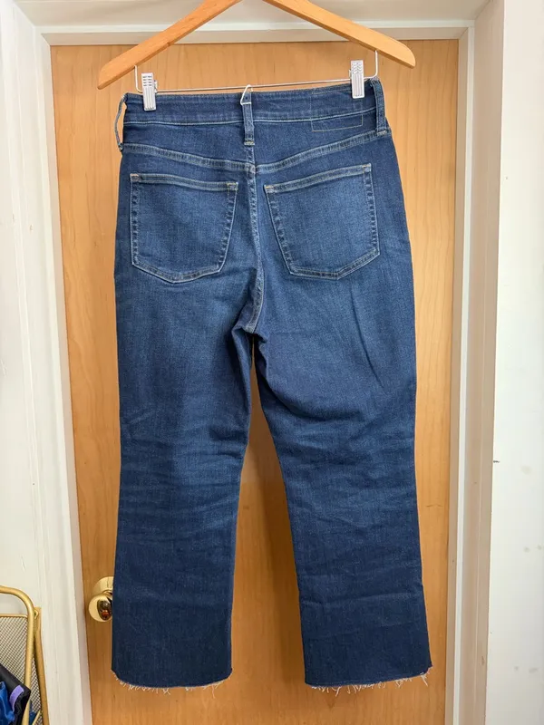 J.Crew Women’s Blue Mid-Rise Curvy Kick Out Straight Leg Jeans-StretchySize: 28 - Image 5