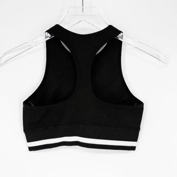 SoulCycle Longline Ribbed‎ Sports Bra Women's Small Black Activewear - Image 3