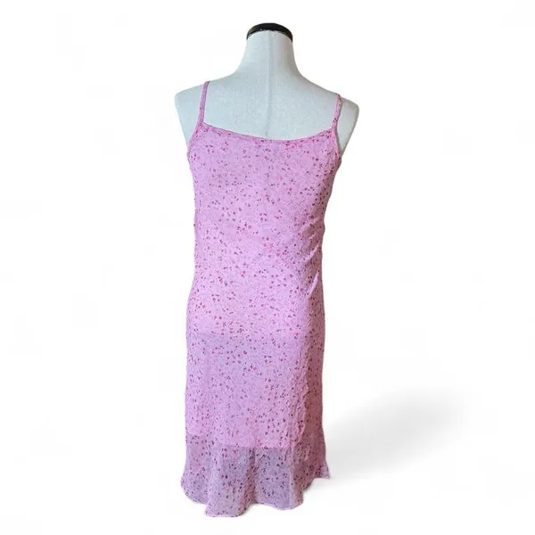 Younique Clothing Pastel Pink Floral Spaghetti‎ Strap Dress Coquette - Image 2