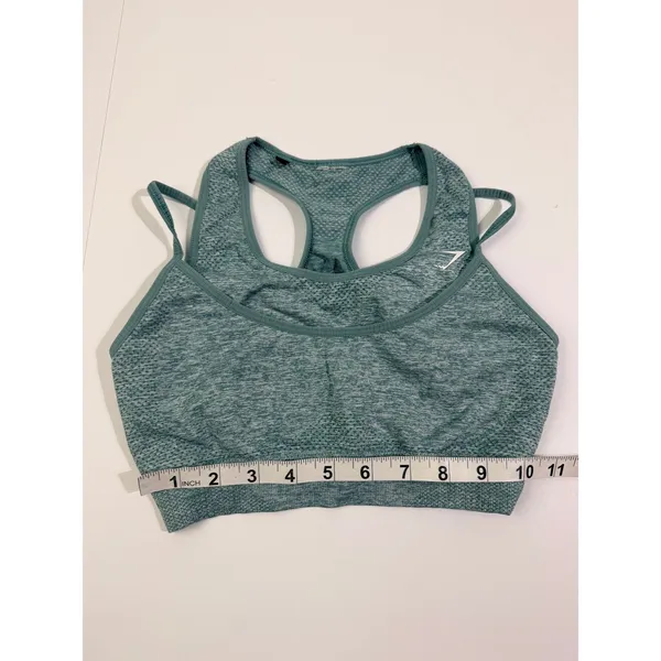 Gymshark Vital Seamless Sports Bra Teal Marl Racerback Small‎ (Estimated) - Image 5