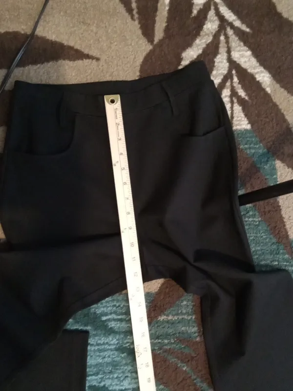 Quince Ultra Stretch Ponte Straight Leg 4 Pockets Black Office Capsule Wardrobe - Image 10