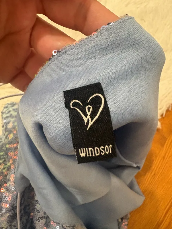 Windsor Mini Dress Sequin Blue - Image 4