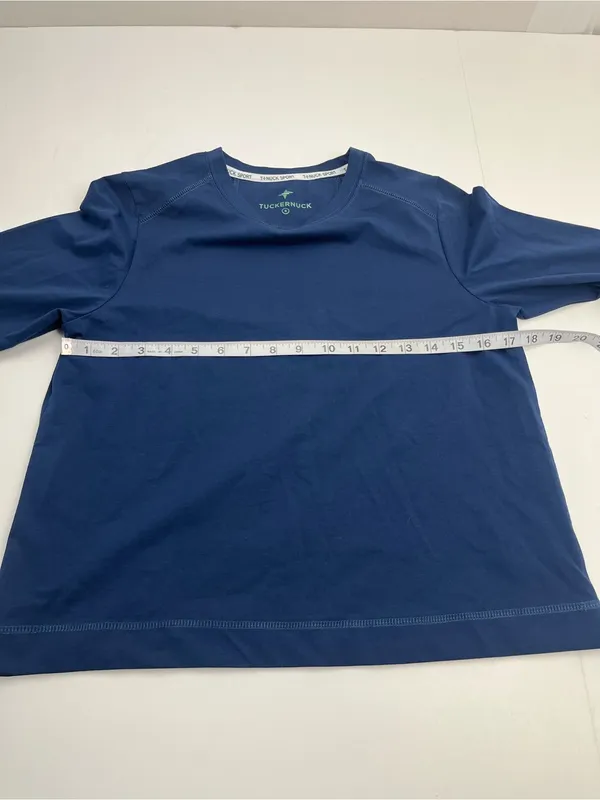 Tuckernuck T-Nuck Sport Navy Blue Long Sleeve Jersey Top Shirt Tee Womens Small - Image 5