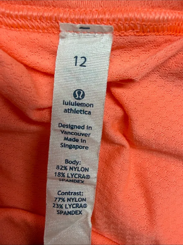 lululemon athletica Coral-Orange Activewear Top - Image 5