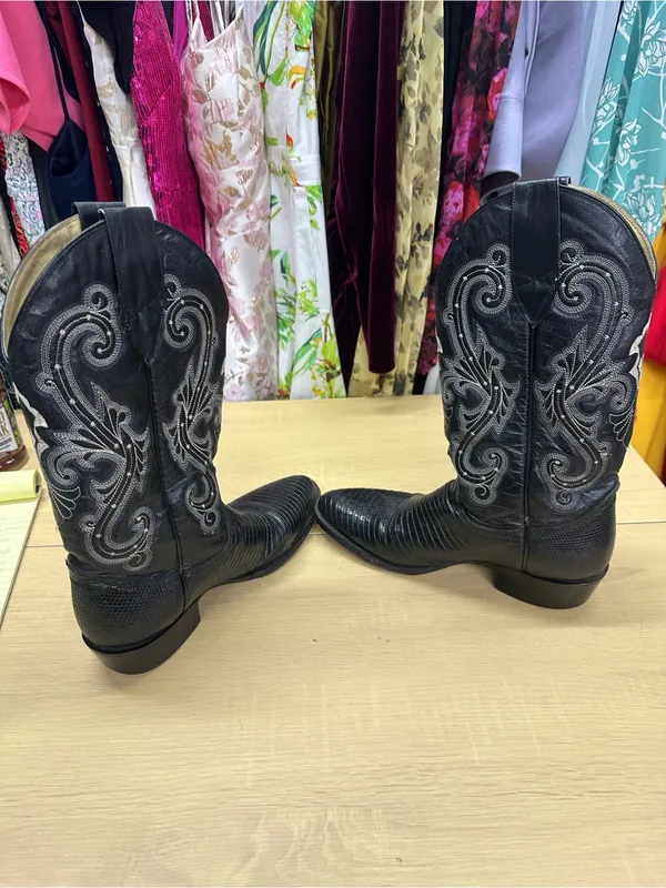Circle G By Corral Boots Western Black Boots Size 10 EUC - Image 8