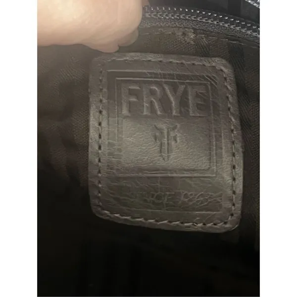 Frye Melissa Double Handle Leather Satchel Women's purse bag smoky grey - Image 6