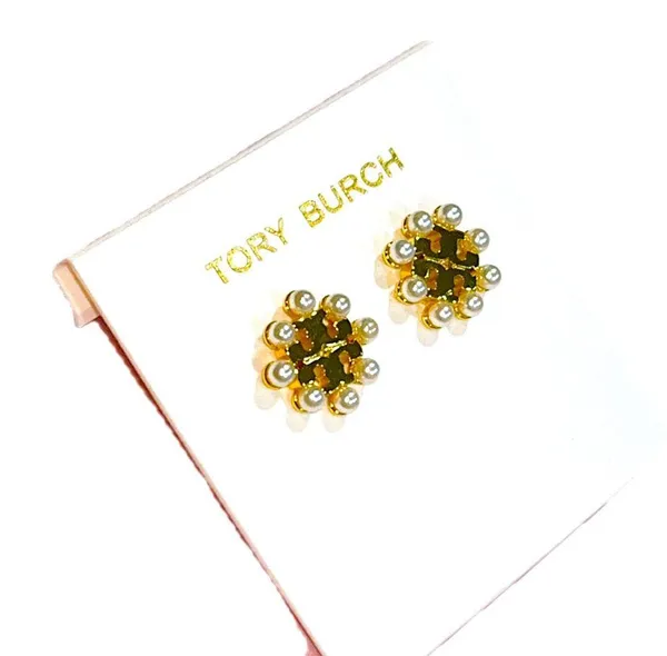 $98 Retail NWOT Tory Burch Kira Pearl Stud Earrings - Image 4