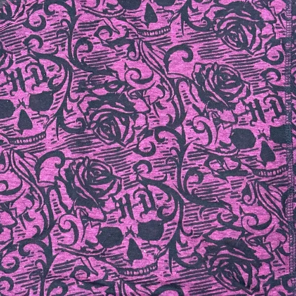 Harley Davidson Semi Sheer Skull Maroon Black Moto Flowy Tank Top Women’s XS - Image 2