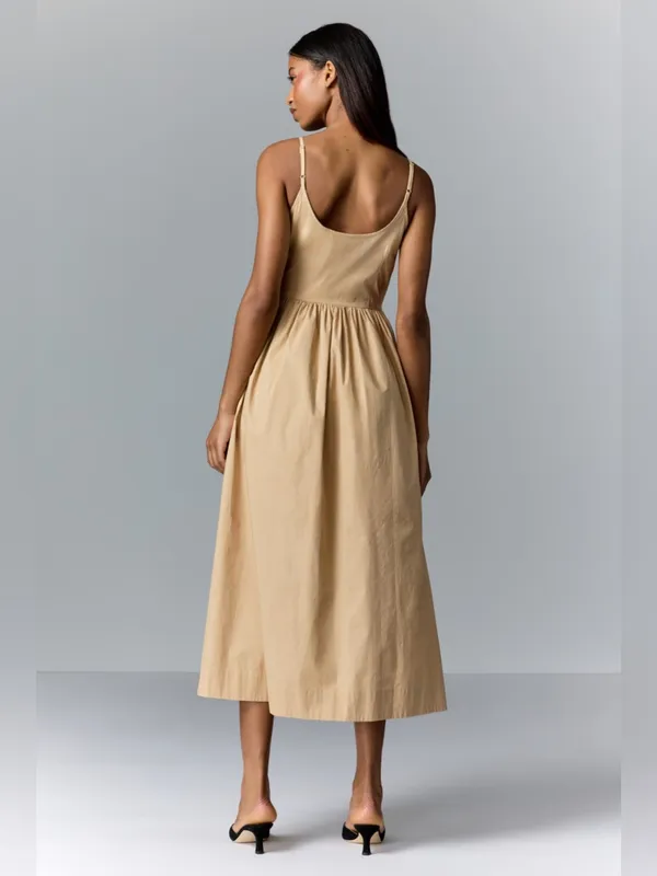 Moon River Sleeveless Square Neck Midi Dress Size Large - Image 2
