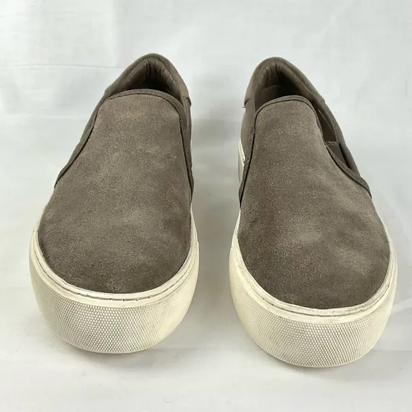 UGG Jass Gray Suede Platform Sneakers Sz 8.5 Slip On Casual - Image 2