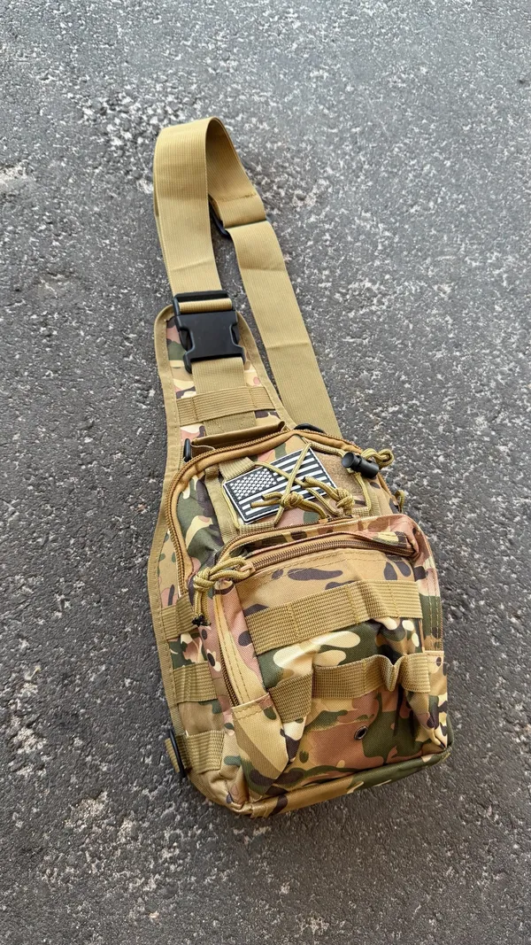 Tactical EDC shoulder bag carrier. ✅✅✅🔥🌴 Green - Image 5