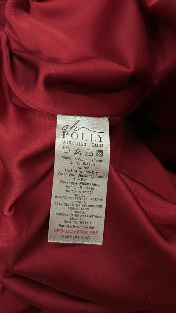 Oh Polly Jessamy Red Mini Dress - Image 8