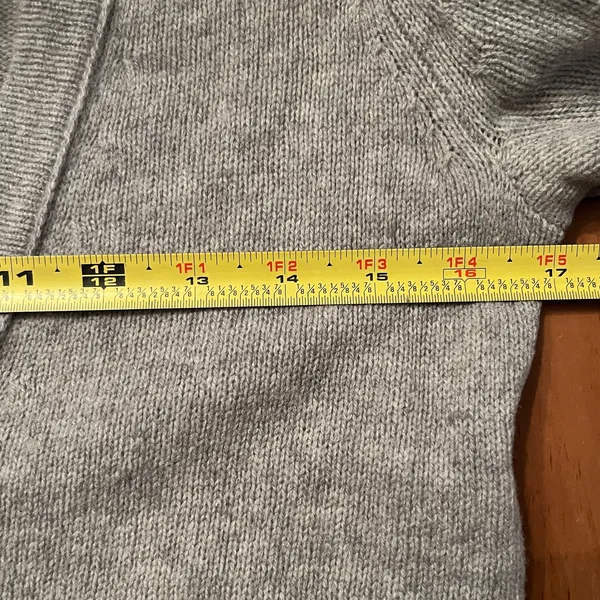 Madewell Woman's Coffee Shop‎ Button V-Neck Cardigan Merino Wool Sweater Size XS - Image 6