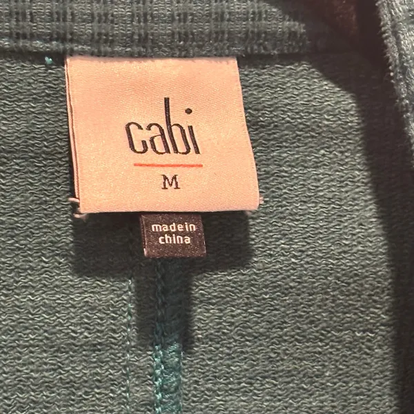 CAbi Lennon Green Military Style Jacket Style #3913 - size Medium - Image 3