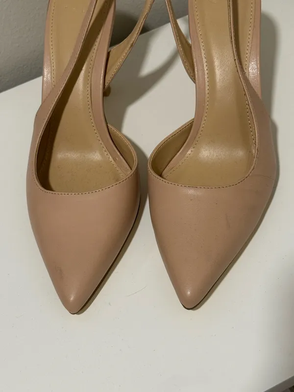 Justfab nude slingback heels - Image 6