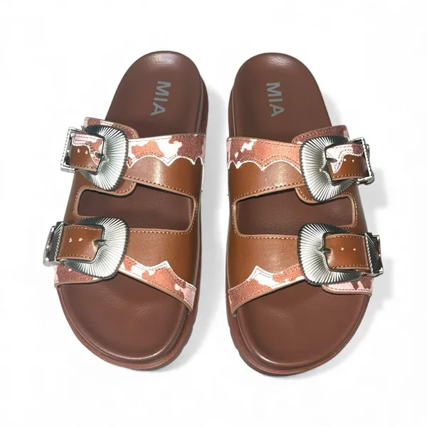 MIA Tibby Western Slide Sandals Size 8 - Image 6