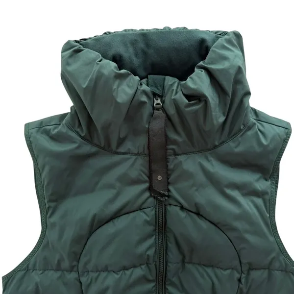 Lululemon Fluffin Awesome Vest Fuel Green Size 6 Goose Down Puffer Ski Outdoors - Image 3
