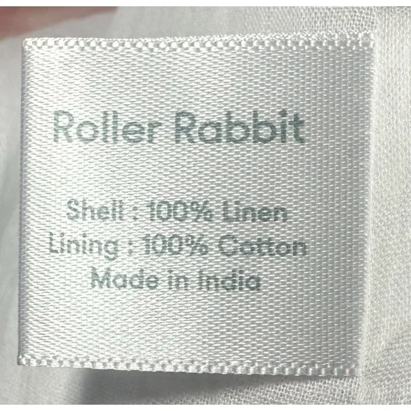 Roller Rabbit Embroidered Maxi Dress XL 100% Linen Maxi Lined Floral‎ NWT #RR-30 - Image 14