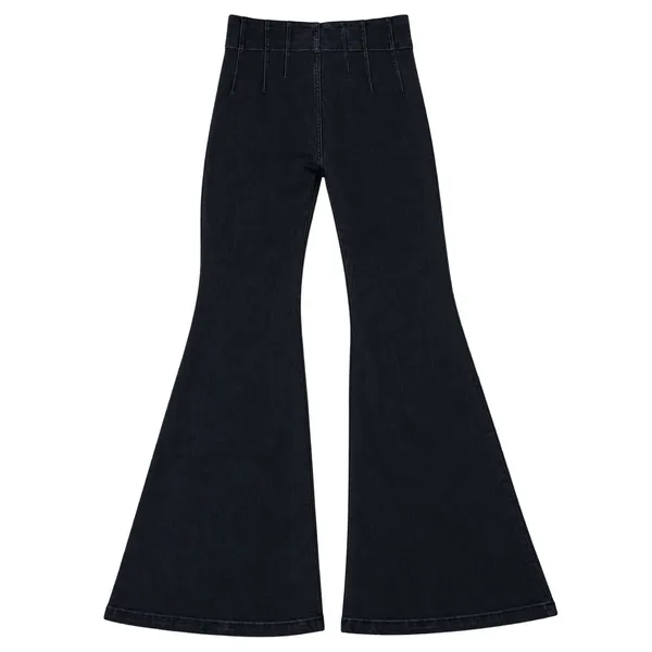 Free People We The Free Jayde Flare High Rise Black Jeans Festival Y2K 28 - Image 2