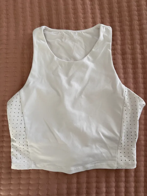 Amazon White Sports Bra Tank - Image 3