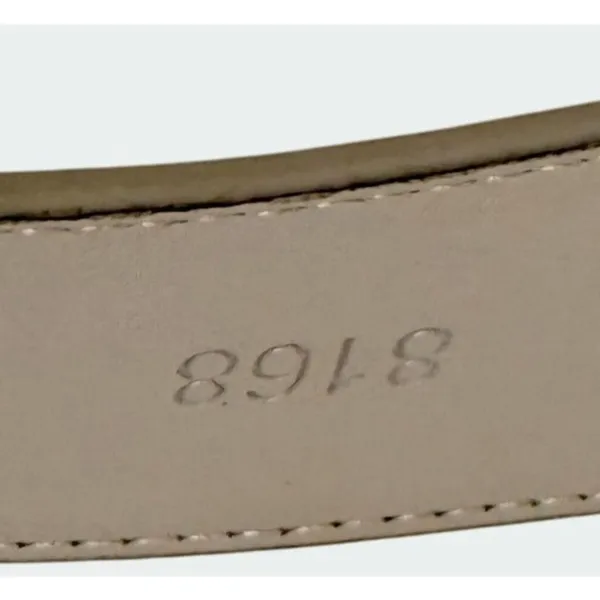 Falari Automatic Ratchet Belt Size Medium‎ Adjustable Buckle Gray Leather Strap - Image 12