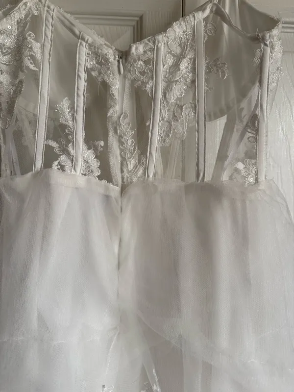 Lulus Alluring Sensation White Tulle Embroidered Tiered Maxi Dress - Image 10