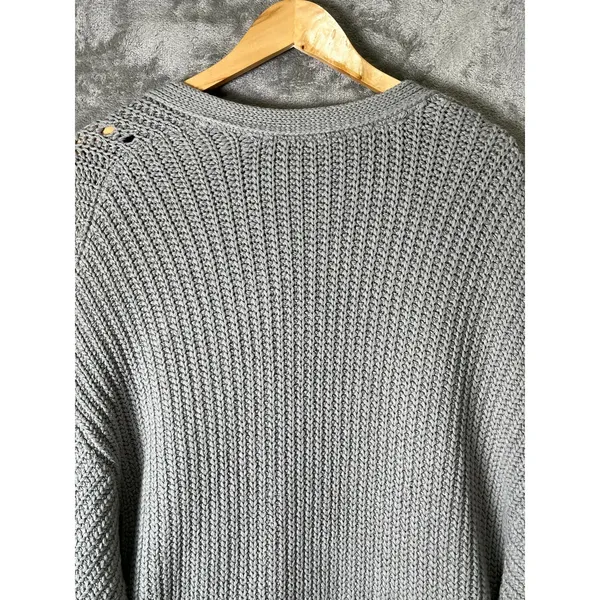 Free People Nightingale Cardigan Sweater Oversized Open Front Knit Women's Small - Image 4
