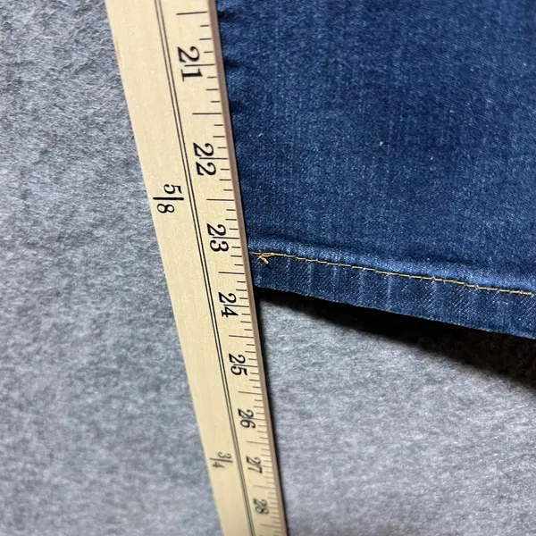 INC Denim Straight Leg Crop Jeans Dark Wash Mid Rise Stretch‎ Womens 6P Petite - Image 3