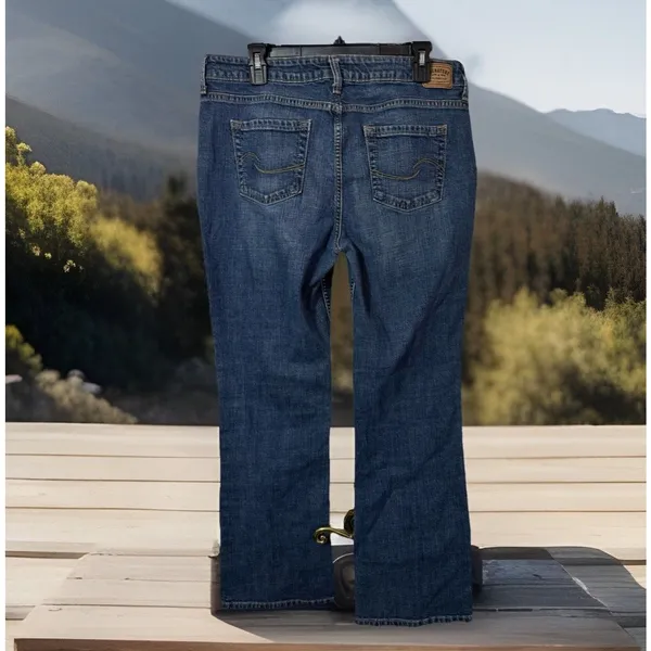 Levi's Retro Signature Women‎ Sz 14 Low Rise Boot Cut Jean Western Cowboy - Image 4
