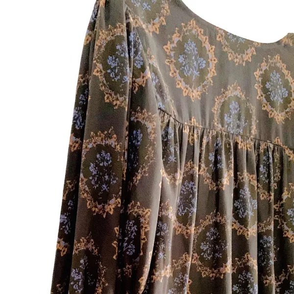 Free People Floral‎ Blouse Size Medium - Image 5