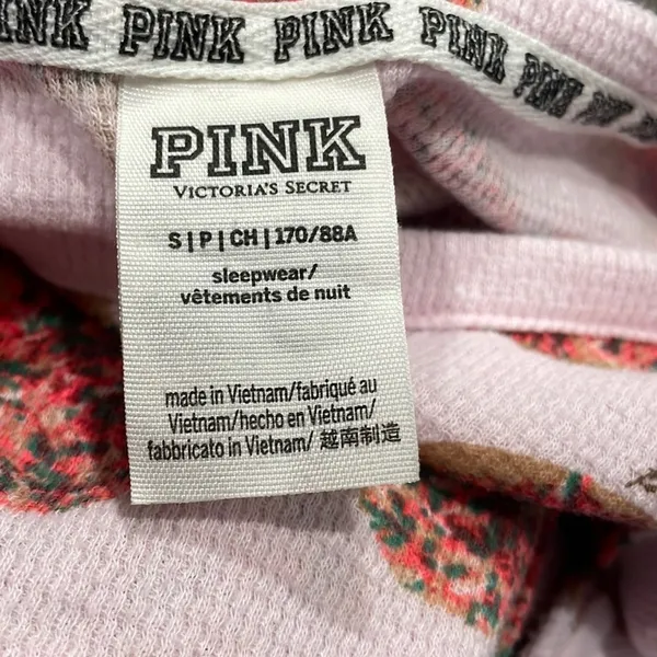 VICTORIA'S Secret PINK Donut Long Jane Thermal Onesie Size Small - Image 4