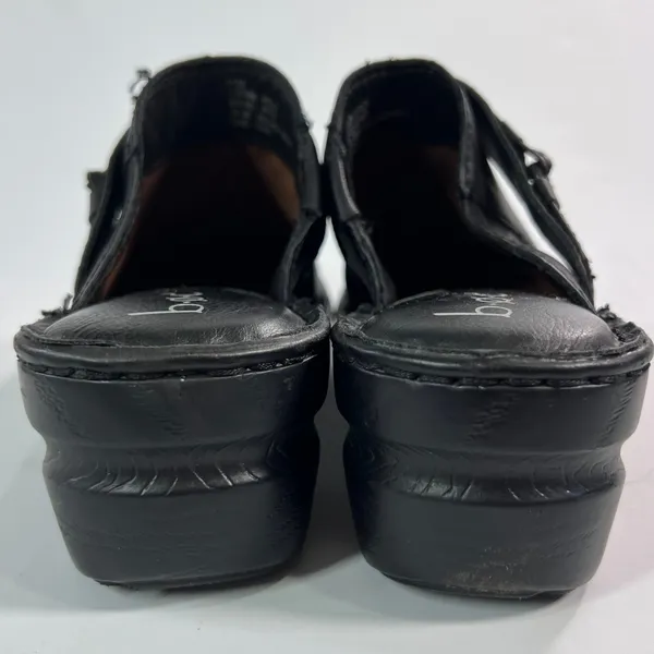 b.o.c. Peggy Women's Size 10M Black Faux Leather Open Back Clog Mules‎ Casual - Image 7