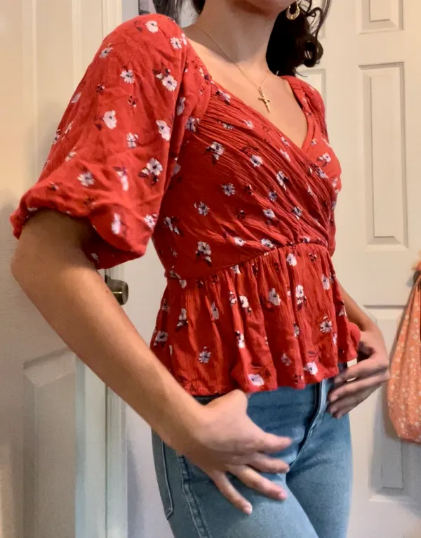 Nordstrom Floral Crop Top - Image 3