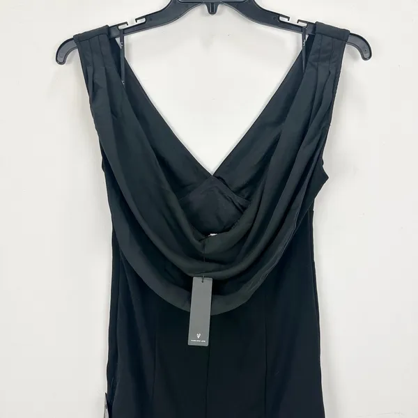 Lulus Perfection Bound Black Sleeveless Cowl Back Mini Dress Party Large NWT - Image 11