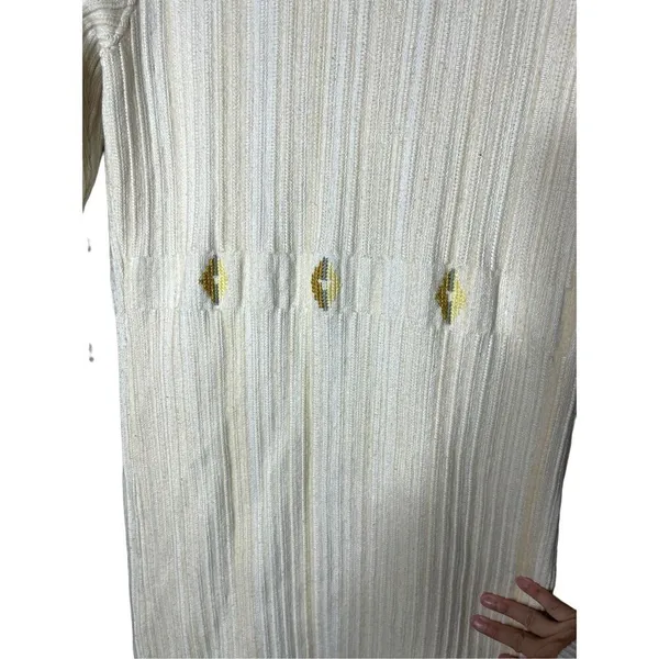Vintage‎ Cream Chunky Knit Long Duster Cardigan - Image 9