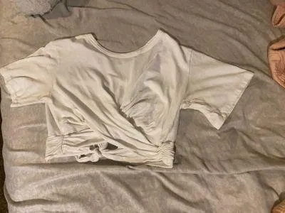 Aerie Front Twist Tee Crop - Image 2