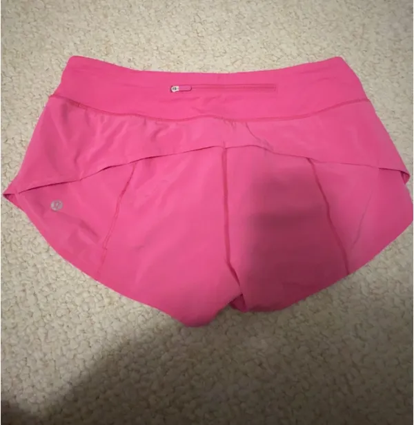 Lululemon Sonic Pink Speed Shorts 2.5" - Image 2