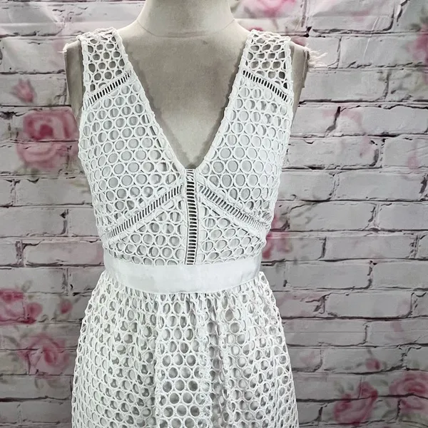 🔥🔥 5/$25 sale 🔥🔥 Abercrombie & Fitch for asos Lace Zip-Back Midi Dress size xs - Image 6