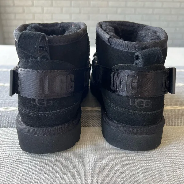 New Ugg Ultra Mini Hybrid Black Boots Womens Size 7 - Image 5
