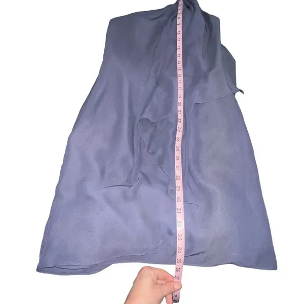 JJ's House Dress Women Size 6 Purple Stormy One Shoulder Chiffon ‎ Sheath Dress - Image 8