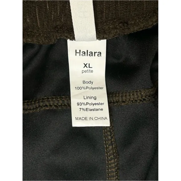 Halara Brown Corduroy Pull On Wide Leg Pants Women’s Size XL Petite - Image 8