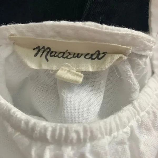 Madewell Cold Shoulder Top in‎ White Wash - Image 9