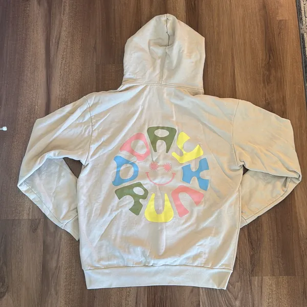 SOLISCA Cream Hoodie Sweatshirt Size XL - Image 3