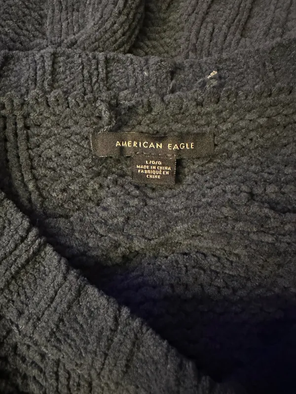 Navy Blue American Eagle Sweater - Image 3