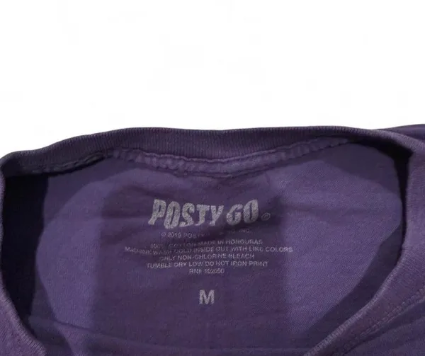 Post Malone Hollywood’s Bleeding tee, size M. Purple Posty Co. 2019 merch, good condition. - Image 3
