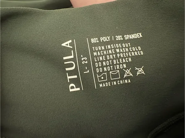 PTULA Green Cropped Leggings L Size L - Image 3